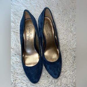 Nine West Blue Suede Shoes